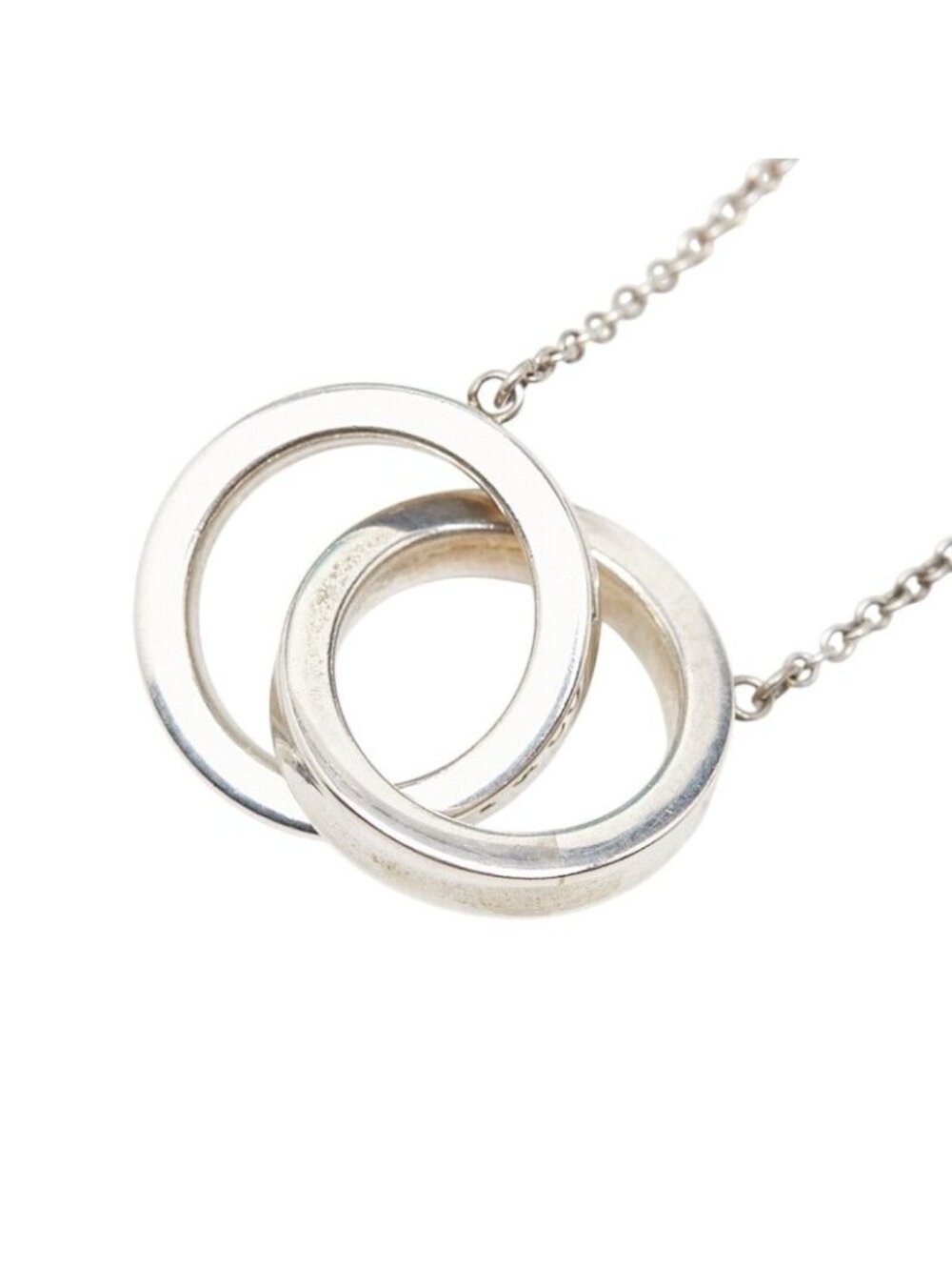 Tiffany & Co 1837 Interlocking Circle Necklace Silver